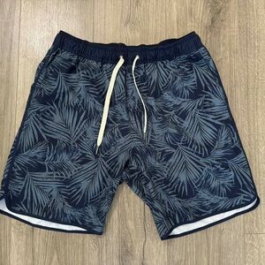 Fair Harbor Navy Swim Shorts with Gray Liner
